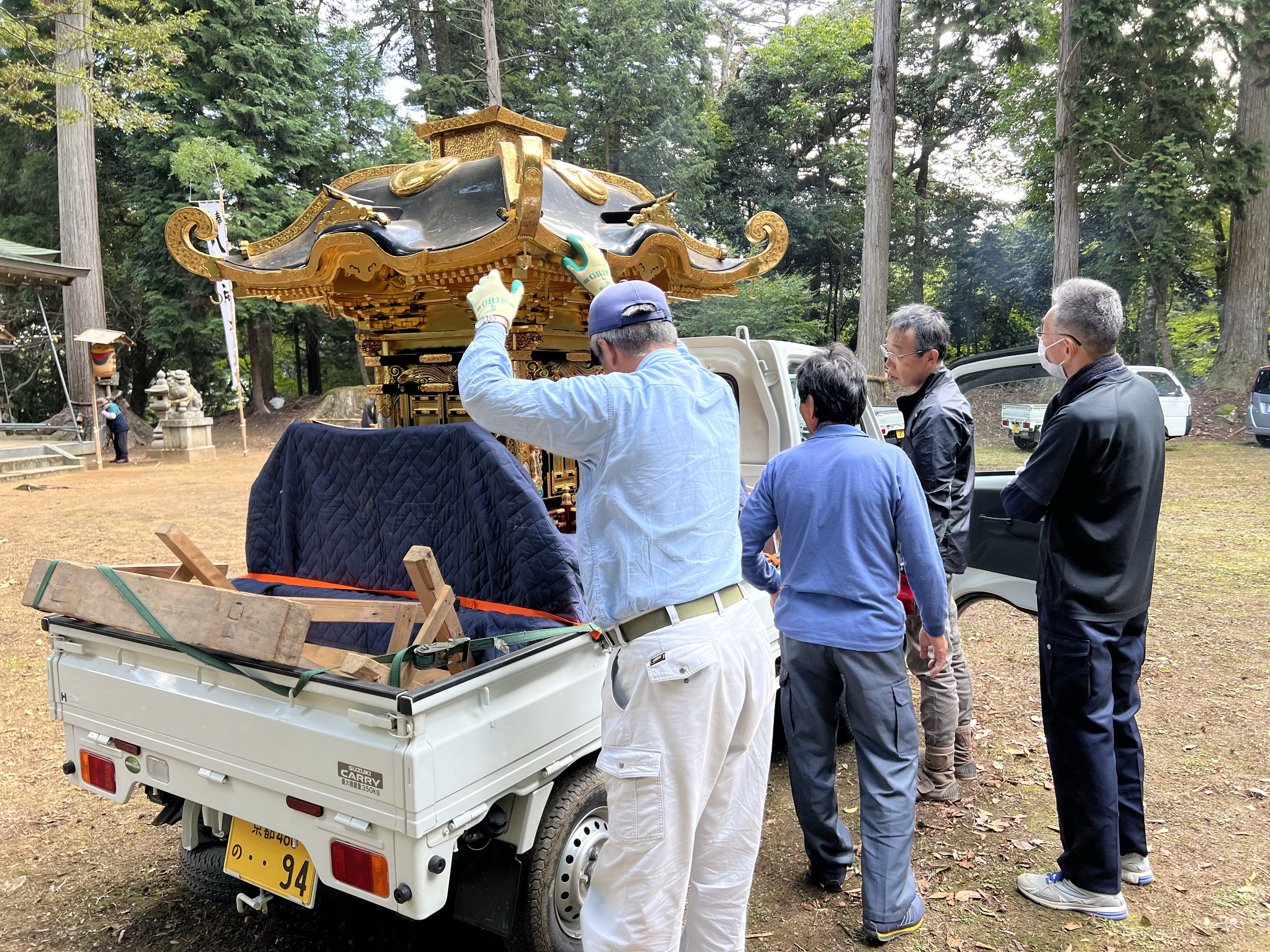 八幡神社祭り（前日）