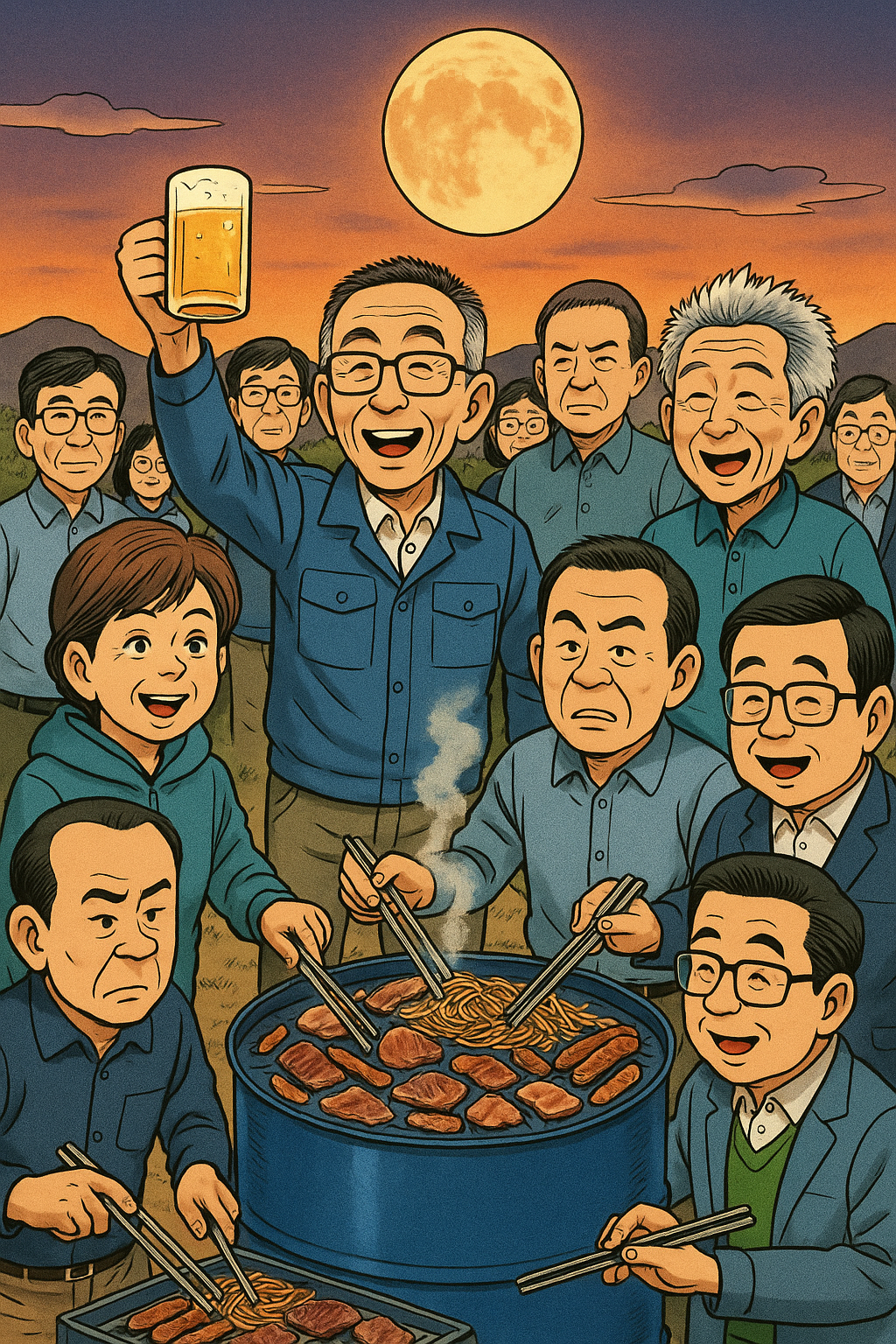 第1回ドラコロ感謝祭　焼肉と炊き込みおにぎりと、笑い声と。